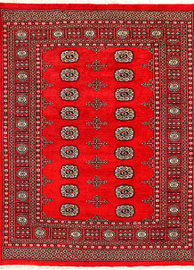 Red Bokhara 4' 6 x 5' 10 - No. 41384
