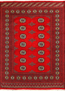 Red Bokhara 4' 7 x 6' - No. 41385