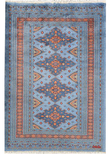 Light Steel Blue Jaldar 3' 3 x 4' 6 - No. 44186