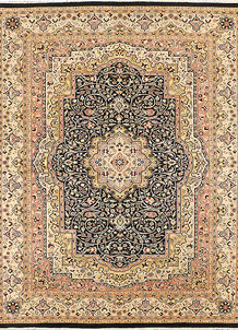 Black Isfahan 8' x 10' 4 - No. 44863