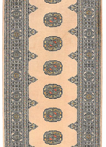 Antique White Bokhara 2' 8 x 8' 11 - No. 45344