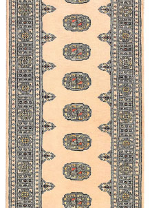 Antique White Bokhara 2' 7 x 8' 8 - No. 45358