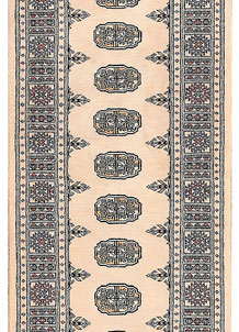 Antique White Bokhara 2' 6 x 9' 5 - No. 45364