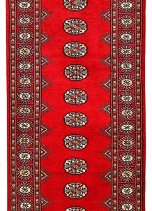 Dark Red Bokhara 2' 8 x 8' 6 - No. 45428