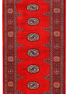 Red Bokhara 2' 7 x 11' 10 - No. 45627