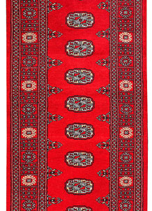 Dark Red Bokhara 2' 6 x 11' 1 - No. 45677