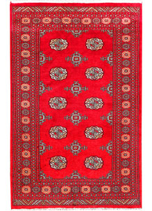 Red Bokhara 4' 6 x 7' 3 - No. 45881