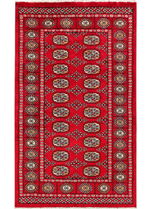 Dark Red Bokhara 3' 1 x 5' 1 - No. 46283