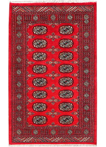 Dark Red Bokhara 3' 1 x 4' 11 - No. 46345