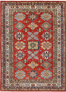 Indian Red Kazak 4' 11 x 6' 9 - No. 47933