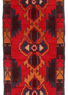 Red Baluchi 2' 6 x 9' 2 - SKU 53856