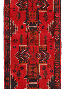 Firebrick Baluchi 2' 7 x 9' 7 - SKU 53880