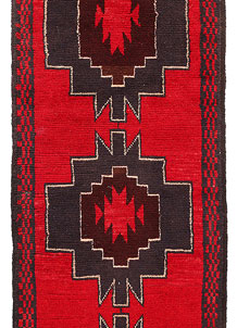 Red Baluchi 2' 4 x 9' - SKU 53898