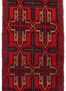 Dark Red Baluchi 2' 9 x 9' - SKU 53911