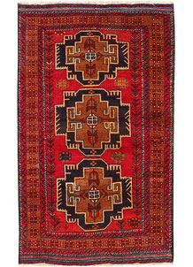 Firebrick Baluchi 3' 6 x 6' - SKU 54479