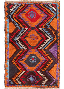 Multi Colored Baluchi 2' 8 x 4' 1 - SKU 54880