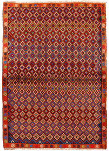 Multi Colored Baluchi 4' x 5' 7 - SKU 55025