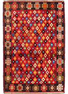 Multi Colored Baluchi 3' 1 x 4' 6 - SKU 55124