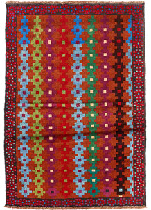 Multi Colored Baluchi 3' 5 x 4' 10 - SKU 55125