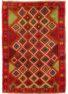 Multi Colored Baluchi 3' 3 x 4' 9 - SKU 55152