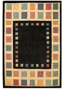 Black Gabbeh 5' 5 x 8' - No. 55955
