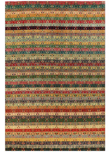 Multi Colored Gabbeh 5' 5 x 8' - No. 56586