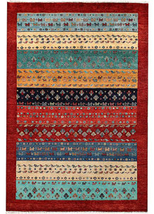 Multi Colored Gabbeh 5' 7 x 8' 1 - No. 56696