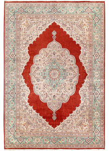 Orange Red Isfahan 8' 4 x 12' 2 - No. 56720