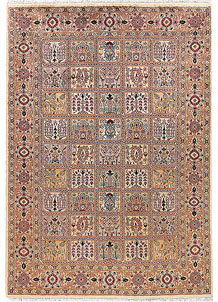 Multi Colored Bakhtiar 4' 6 x 6' 5 - No. 56743