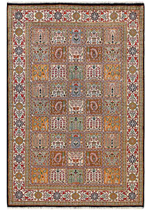 Multi Colored Bakhtiar 4' 6 x 6' 7 - No. 56749