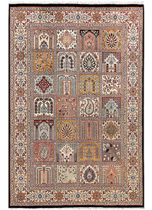 Multi Colored Bakhtiar 4' 6 x 6' 9 - No. 56780