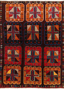 Multi Colored Baluchi 6' x 7' 10 - No. 57156