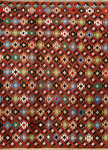 Multi Colored Baluchi 6' x 8' - SKU 57178