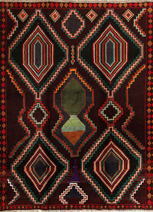 Multi Colored Baluchi 6' x 7' 10 - SKU 57179