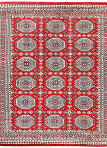 Red Caucasian 9' 2 x 10' 11 - No. 58545