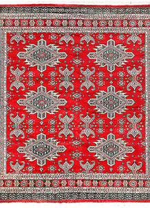 Red Caucasian 6' 10 x 6' 11 - No. 58575