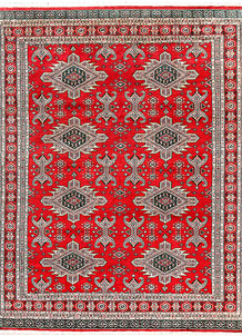 Red Caucasian 6' 8 x 8' 5 - No. 58585