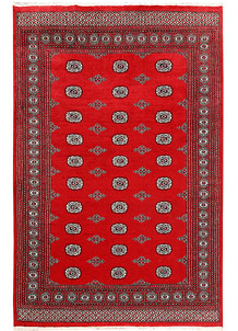 Red Bokhara 6' x 9' 2 - No. 60046