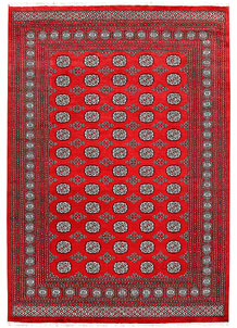 Red Bokhara 6' 6 x 9' 2 - No. 60055