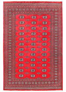 Crimson Bokhara 6' 1 x 9' 1 - No. 60125