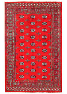 Red Bokhara 6' 2 x 9' 8 - No. 60126
