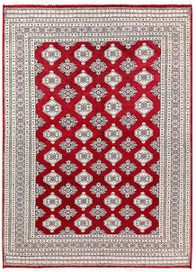Dark Red Jaldar 6' 4 x 8' 7 - No. 60187