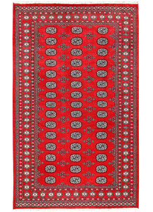 Red Bokhara 5' 2 x 8' 4 - No. 60328
