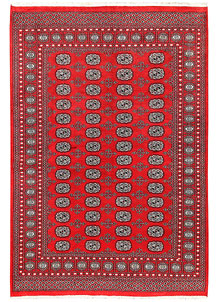 Red Bokhara 5' 6 x 8' 2 - No. 60433