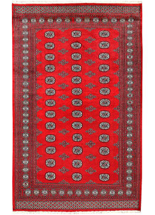 Red Bokhara 5' 7 x 9' - No. 60481