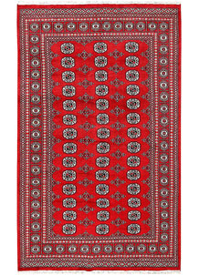 Red Bokhara 5' 7 x 8' 5 - No. 60484