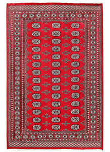 Red Bokhara 5' 6 x 8' 4 - No. 60551