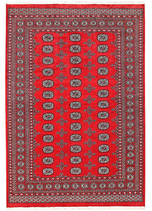 Red Bokhara 5' 7 x 8' 2 - No. 60558