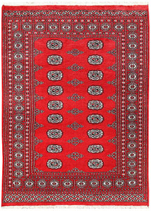 Red Bokhara 4' 6 x 6' - No. 60678