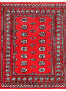 Red Bokhara 4' 8 x 5' 11 - No. 60709